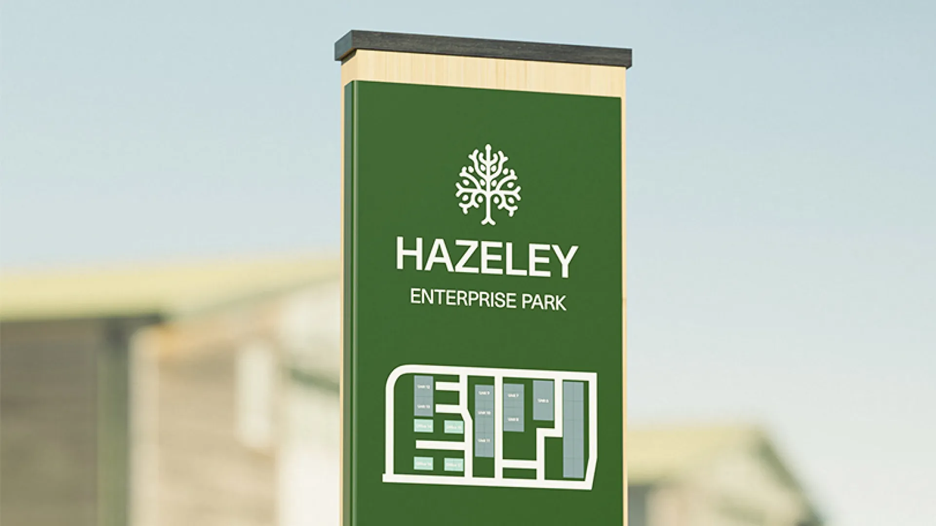 Hazeley enterprise park sign